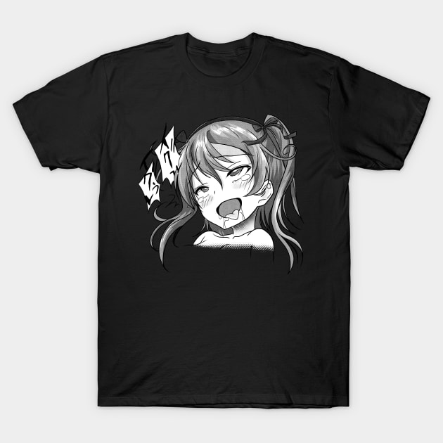 Ahegao Pleasure Face Otaku Ecchi Weeaboo Hentai Lover Ahegao T Shirt Teepublic 1107